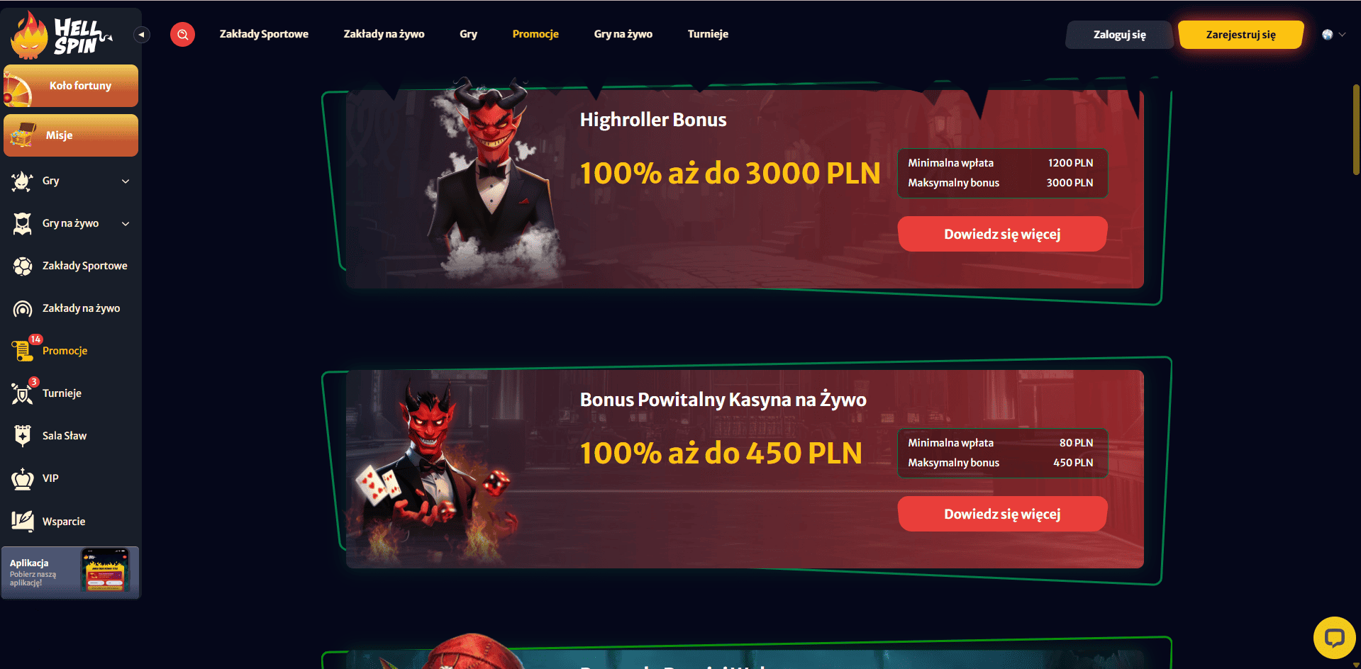 HellSpin promo