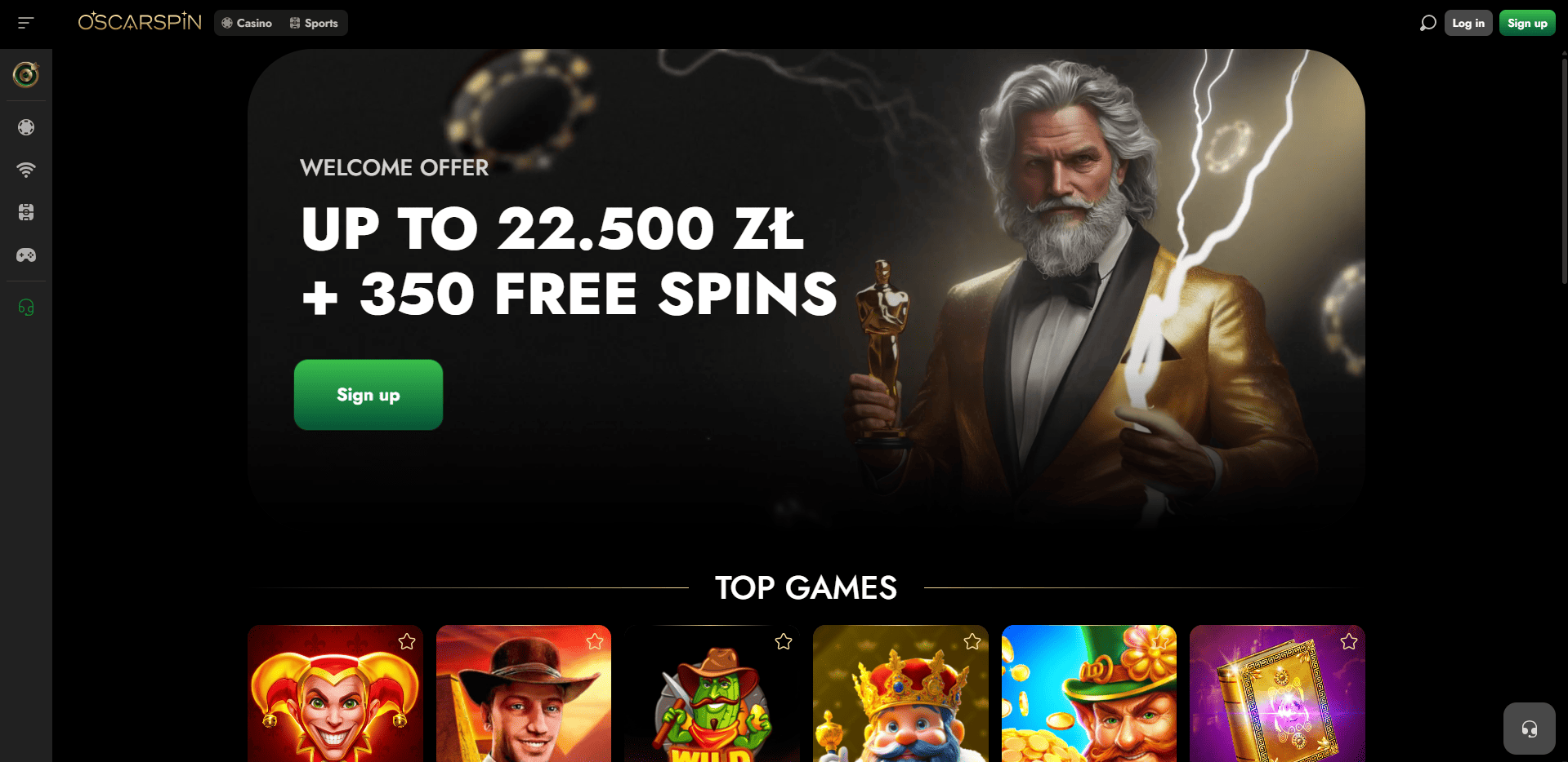 OscarSpin home