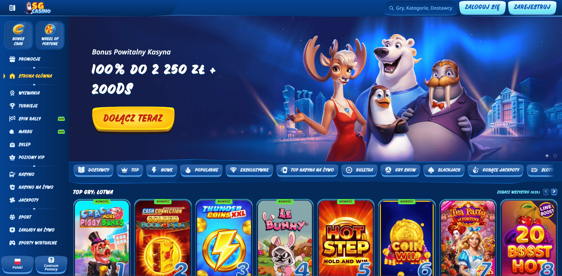 SGCasino home