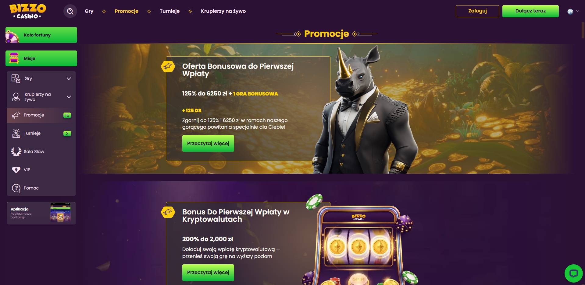 Bizzo Casino Casino bonusy i promocje