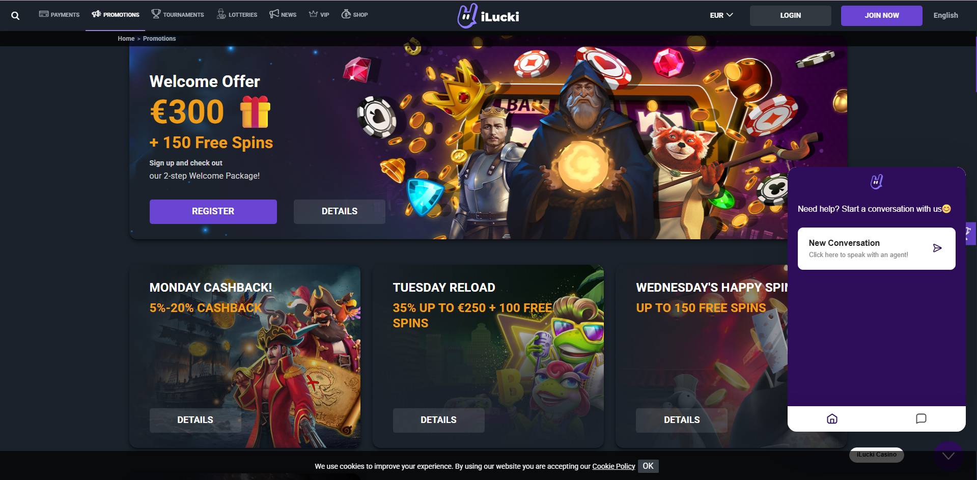 iLucki Casino bonusy i promocje