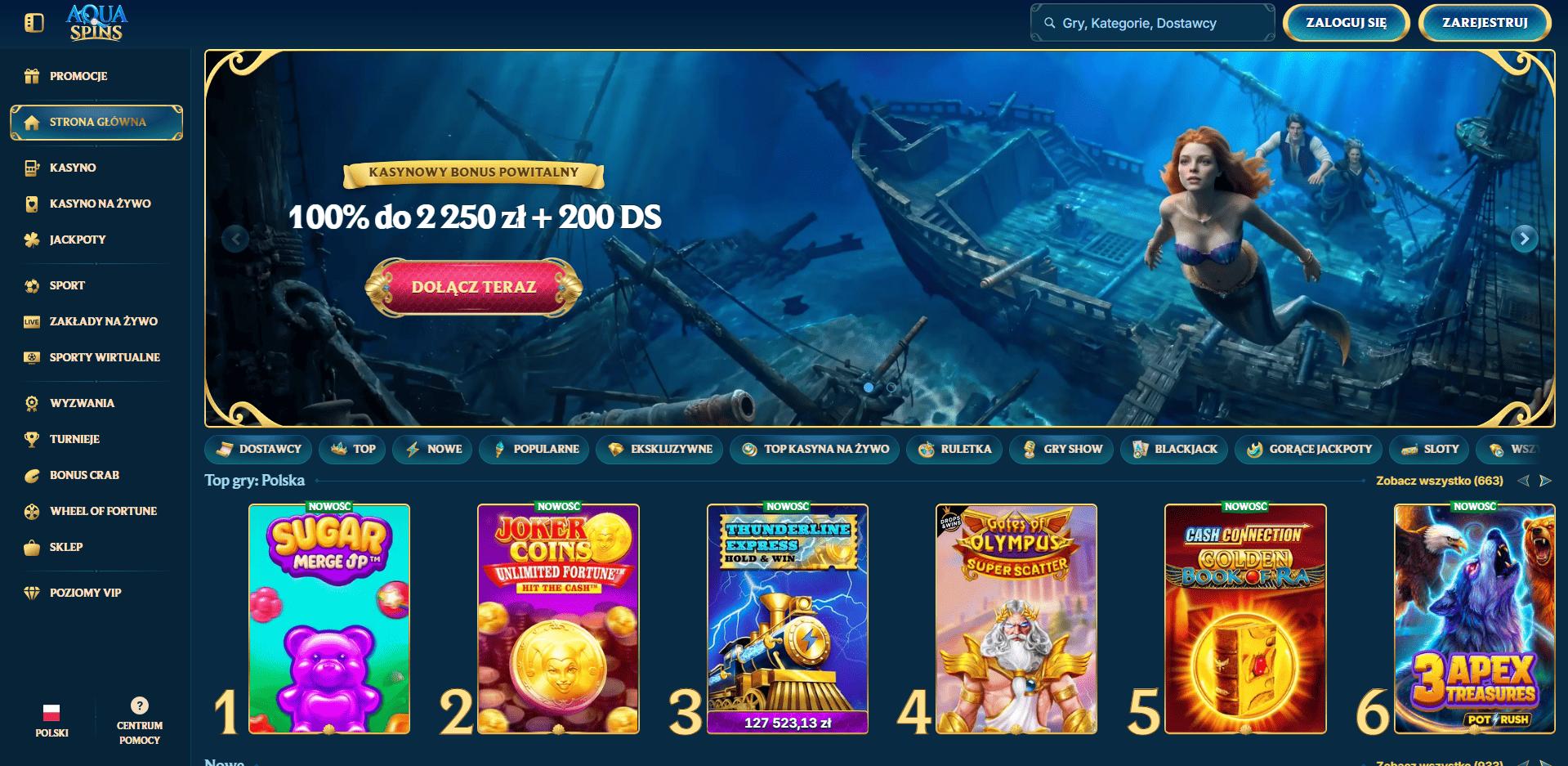 Aqua Spins Casino