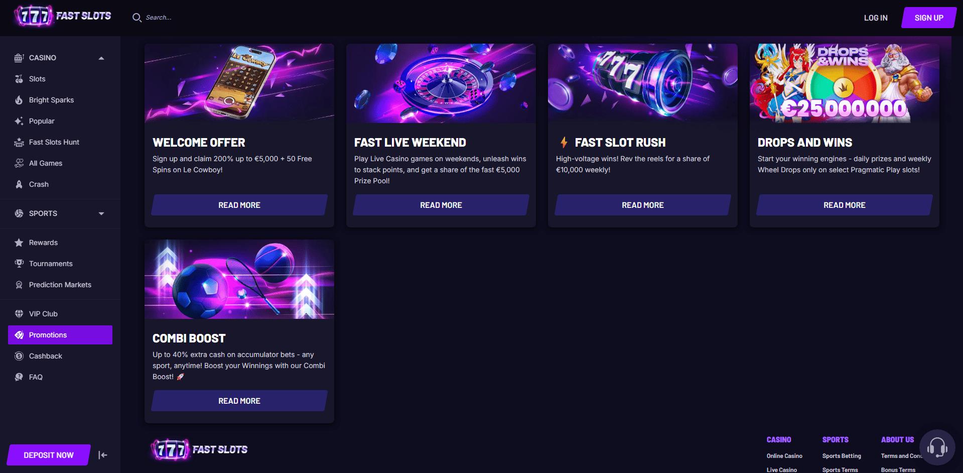 FastSlots Casino bonusy FastSlots Casino bonusy