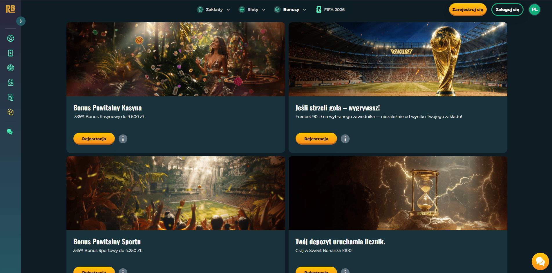 Rokubet Casino promocje