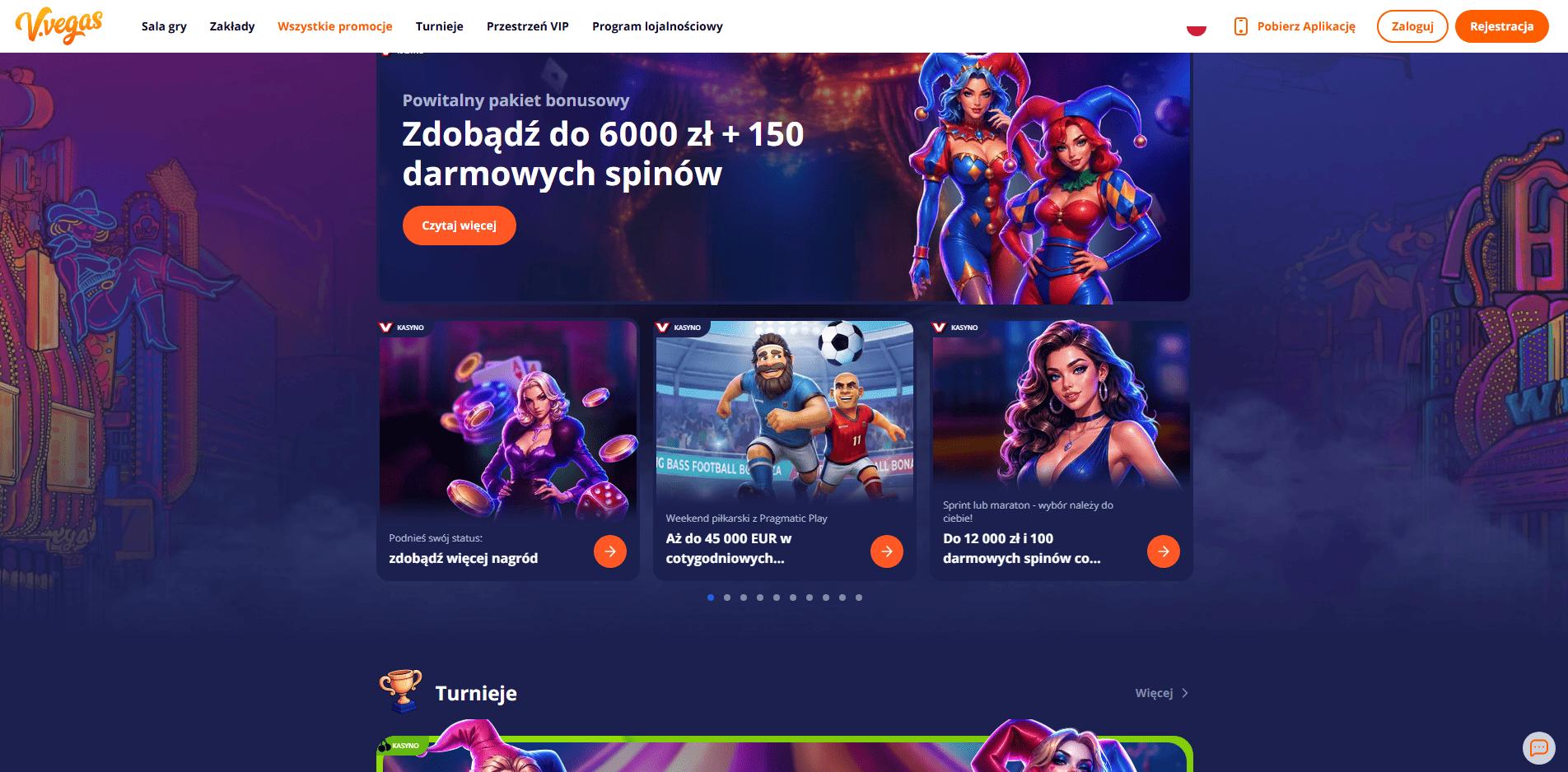 V.Vegas Casino promocje